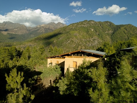 Amankora Paro - tucked away in a blue pine forest