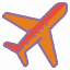 Airplane Icon Travel to Bhutan