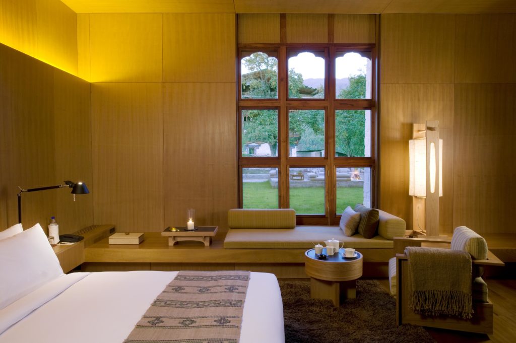 The Amankora Luxury Lodge Room in Bumthang