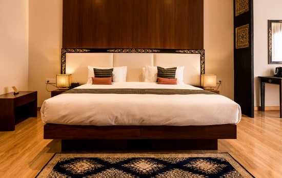 The comfort king room at the Norkhil Hotel & Spa in Thimphu, Bhutan