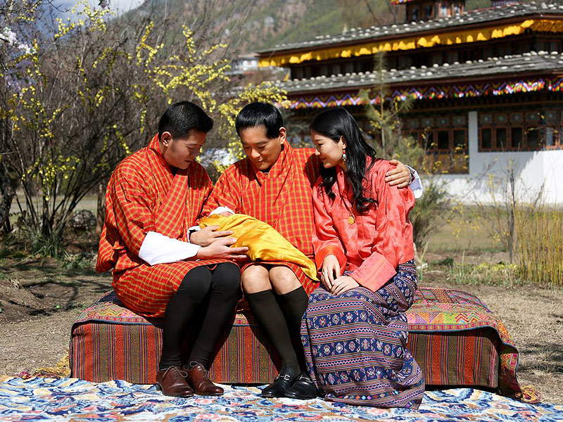 The Bhutanese royal family