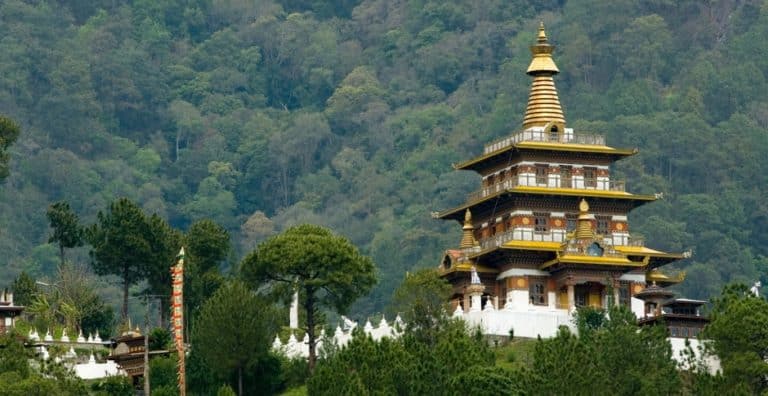 Bhutan is 70% forest