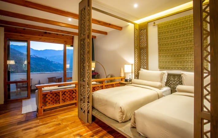 Twin Share Balcony Room Bhutan Spirit Sanctuary