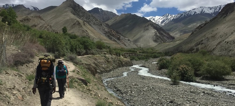 India's Markha Valley trek in Himalayan Ladakh region. Perfect for lovers of high altitude trekking and fabulous alpine scenery. Best time to trek between May and August. A short flight to the mountain town of Leh from Delhi. Go there!