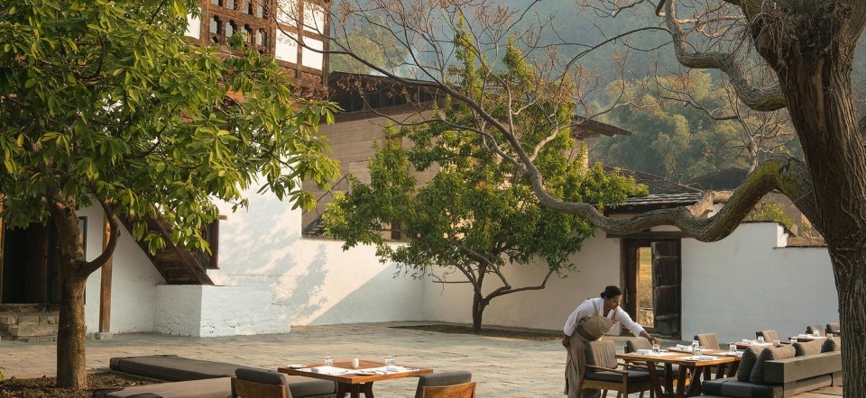 Amankora Luxury Lodge Punakha where you will stay on your private Amankora journey.