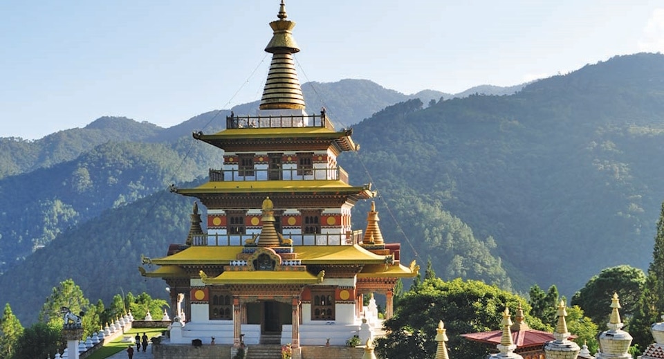 Khamsum Yulley Namgyel Chorten which you will visit on this tour in Punakha