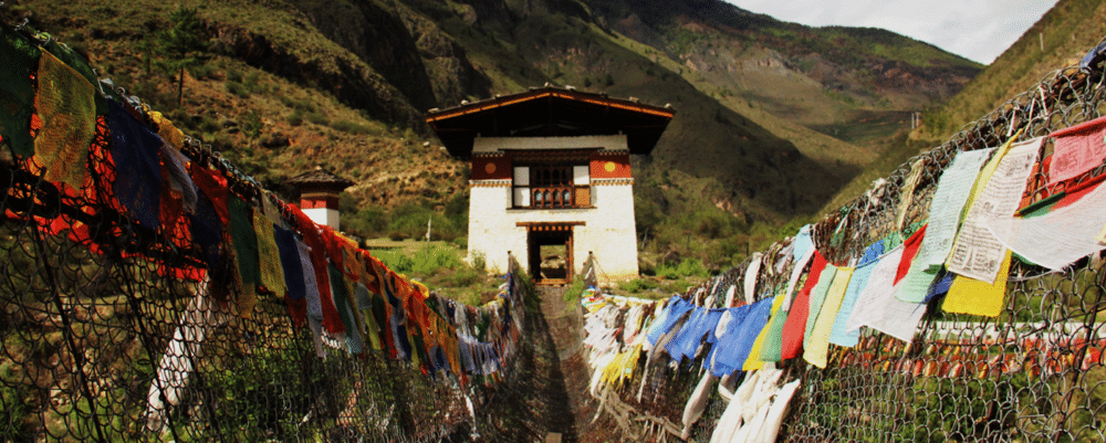 Tachogang Lhakhang bridge which you will visit on route to Thimphu on this tour.