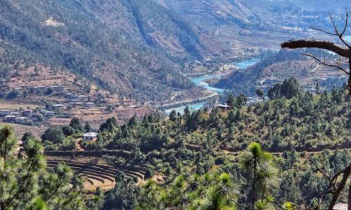 View from Siew Drangsa Hike - Punakha Valley